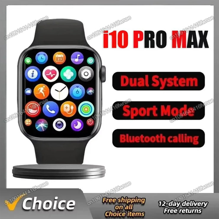 2024 New Watch10 Smart Watch Fitness Women Always Display Men Bluetooth Call Sport Watch Series9 Waterproof smartwatch for Apple