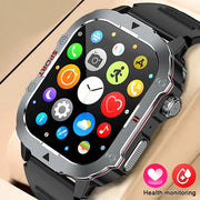 2024 New 2.19" Outdoor Military Smart Watch Men Bluetooth Call Smartwatch for Android IOS IP67 Waterproof Sports Ftiness Watch