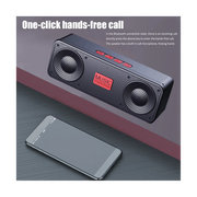 Portable FM Radio Wireless Bluetooth 5.0 TWS Speaker Mini MP3 Music Player Support TF Card U Disk USB Charging Radio-B