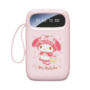 New Sanrio Power Bank 10000mah Fast Charging Large Capacity Built-In Cable Ultra-Thin Portable Illuminable Exquisite Power Bank