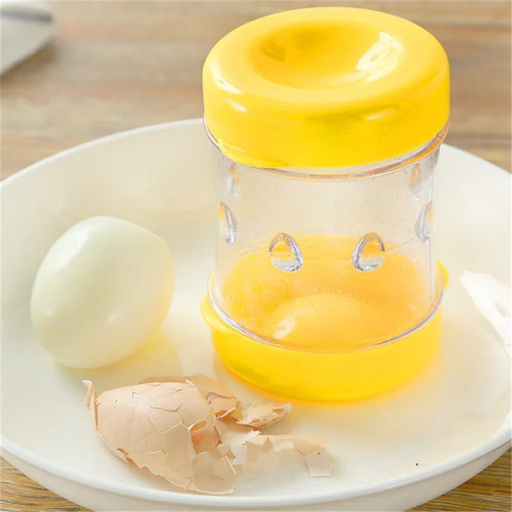 1/4pcs Cooked Egg Sheller, Hand-cranked Automatic Egg Sheller, Eggshell Separator, Sheller, Kitchen Gadget