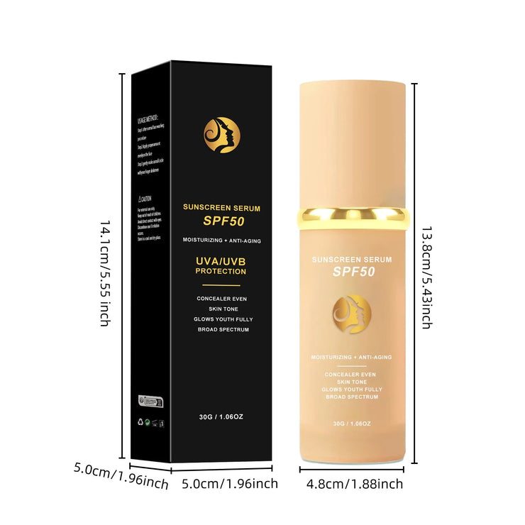 4 In 1 Foundation Liquid- Hydrating Medium Full Coverage Concealer With SPF50+ Inspired By Forever Bloom - Korean Makeup (30ml)