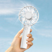 USB Rechargeable Small Pocket Cooling Fan 3 Speeds Strong Wind Portable Fan Quiet Hand Fan Personal Pocket Fan for Women Men