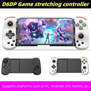 Bluetooth-compatible Connection D6DP Wireless Gamepad Rechargeable Extendable Gaming Controller Joystick For IPhone Android