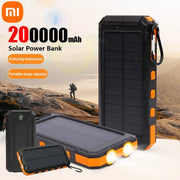 Xiaomi 200000mAh Solar Power Bank Large Capacity Portable Charger Compatible with IOS Android USB-A and USB-C Fast Charging