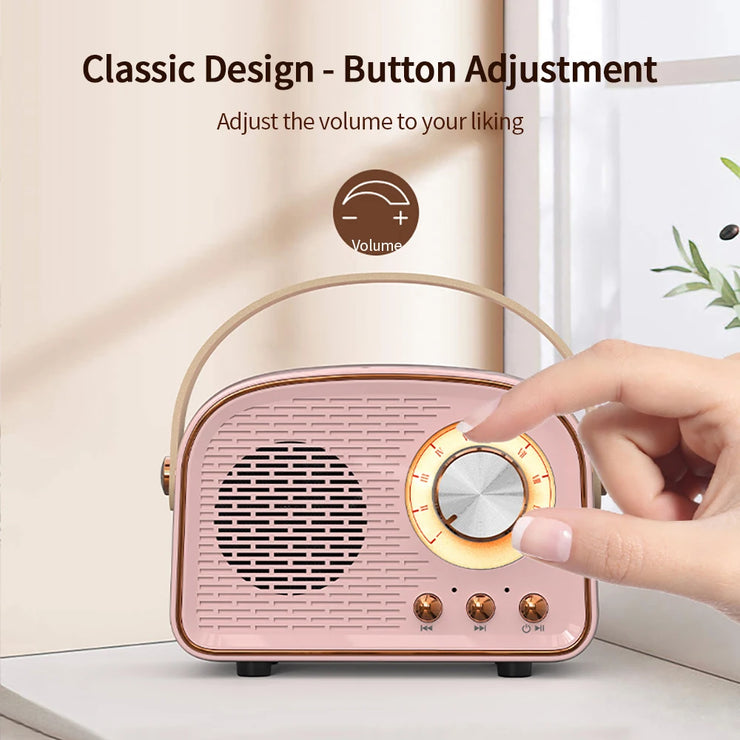 Retro Bluetooth Audio Portable Portable Wireless Bluetooth Audio Home Outdoor Mini Speaker