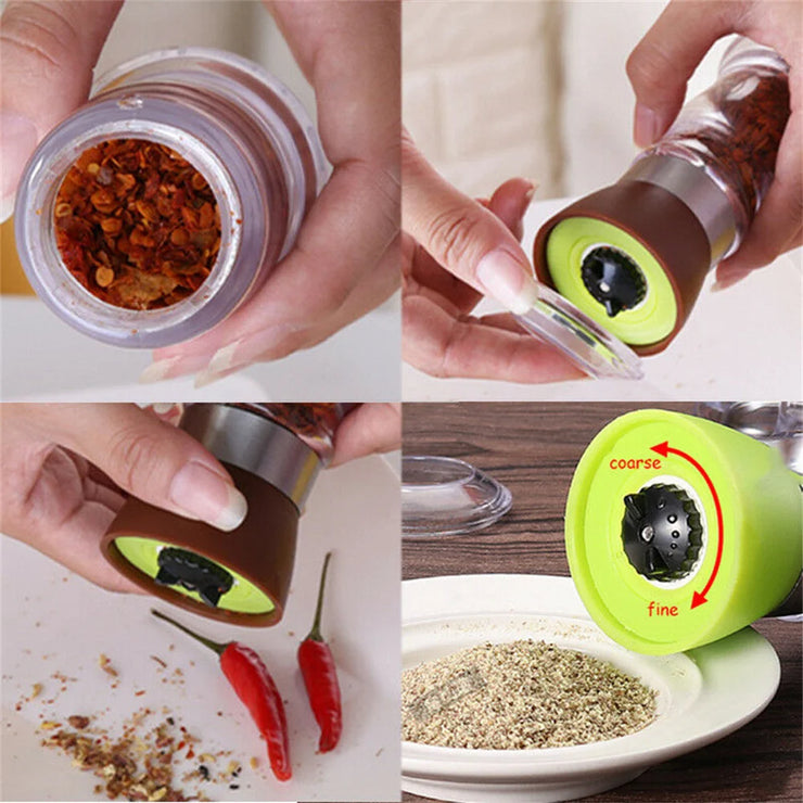 Seasoning Bottle Pepper Grinder Seasoning Pepper Mill Manual Grinding Bottle Kitchen Gadget Spice Bottles Household Cooking Tool