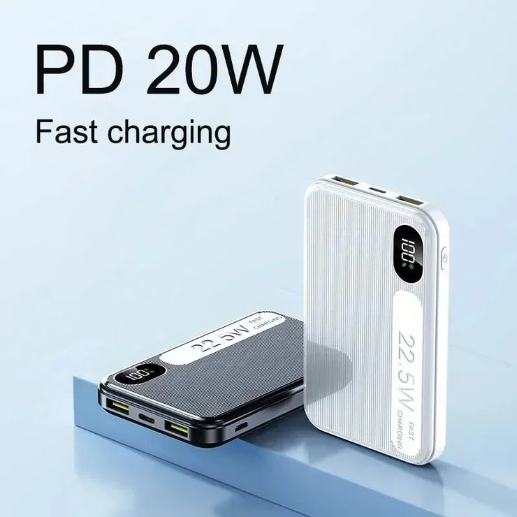 Lenovo Mini Power Bank 50000mah Super Fast Charging PD22.5W Digital Display Power Bank Ultra large Capacity Powerbanks