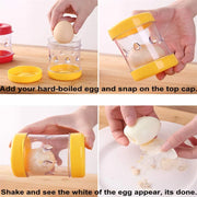 1/4pcs Cooked Egg Sheller, Hand-cranked Automatic Egg Sheller, Eggshell Separator, Sheller, Kitchen Gadget