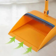 new Kitchen office folding broom dustpan set household cleaning tools non-stick hair dry wet dual-use broom folding set