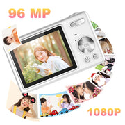 4K HD 1080P Digital Camera Portable 2.4 Inch IPS Screen Vlogging Camera 96MP Autofocus Vlogging Camera for Kid Adult Photography