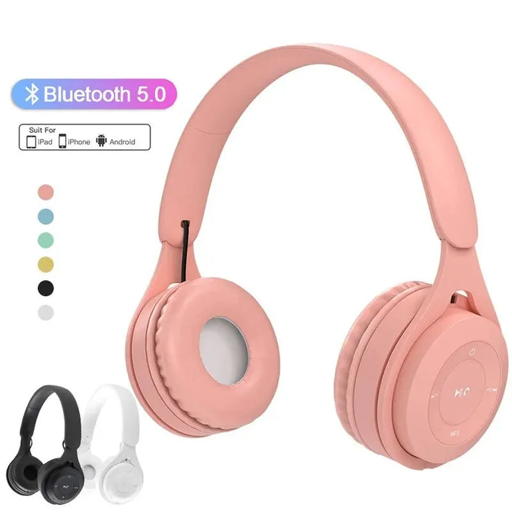 Xiaomi Y08 Headphone Wireless Bluetooth 5.0 Headphones Stereo Foldable Sport Gaming Macaron Over-ear Headphones For Android IOS