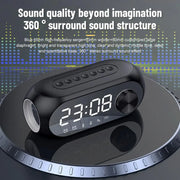 S8 Wireless Speaker Led Display Alarm Clock Home Room Decora Alarm Clock FM Radio TF Card Aux Music Playback Clock