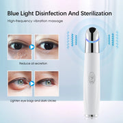 IPL Vibration Eye Massager Anti Dark Circle Blue Light Anti Wrinkle Eye Massage Pen Hot Compress Eye Beauty Care Device