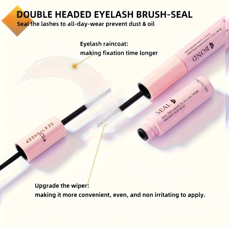 Lash Bond And Seal 10ml DIY Lash Extension And Lash Glue Remover 5ml Kit Long Lasting 48-72 Hours Waterproof Makeup Tool