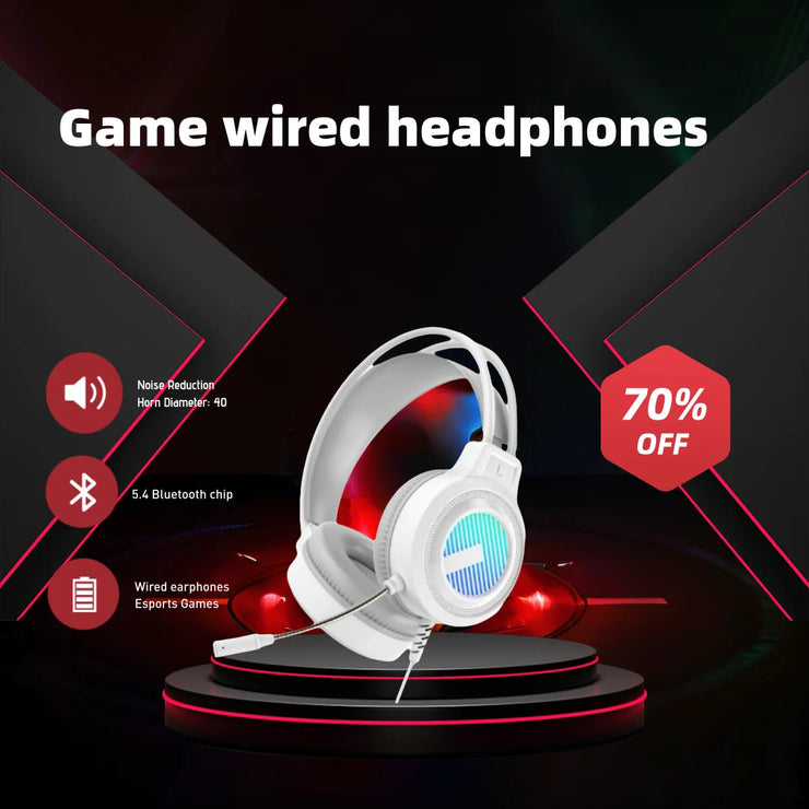 SW-G8 Gaming Headset Gaming Wired 3.5mm connection Noise Cancelling Multifunctional Headset USB Gaming Headset Mic Headset