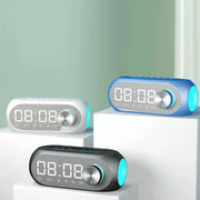 S8 Wireless Speaker Led Display Alarm Clock Home Room Decora Alarm Clock FM Radio TF Card Aux Music Playback Clock